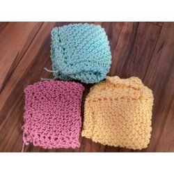 One color light washcloths